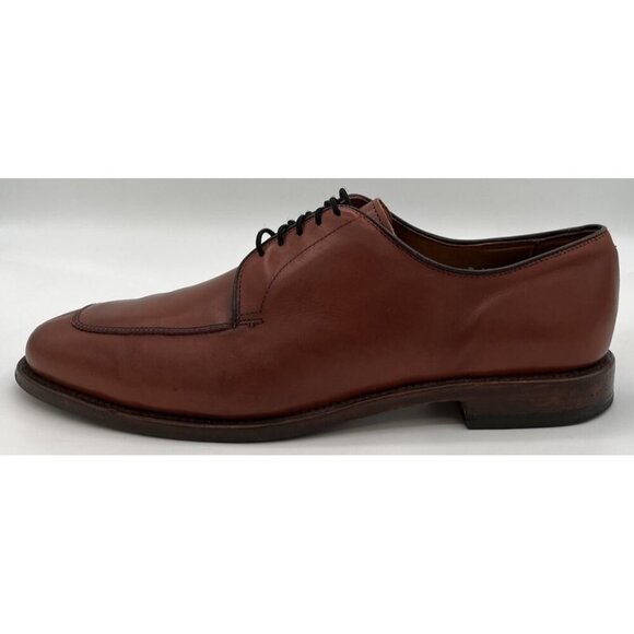 Mens Allen Edmonds Delray Split-toe Derby Brown Leather Dress Shoes Men’s 10D main image 4